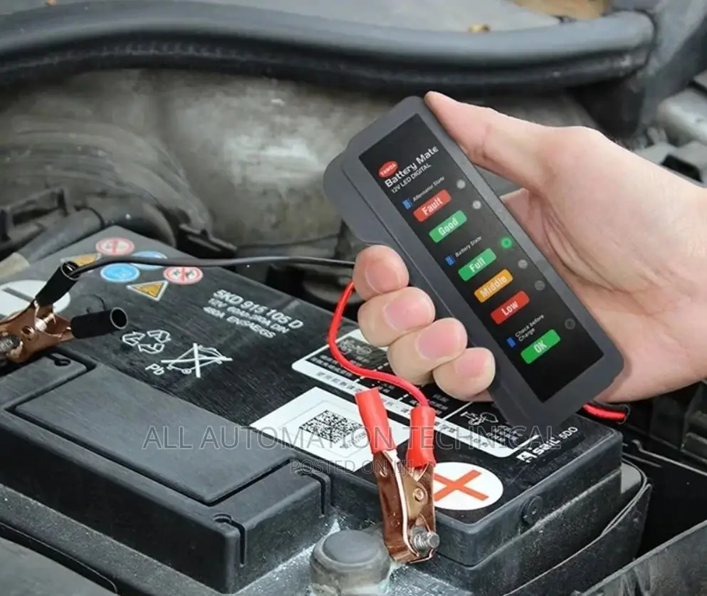 Mini 12V Design Car Battery and Alternator Tester.