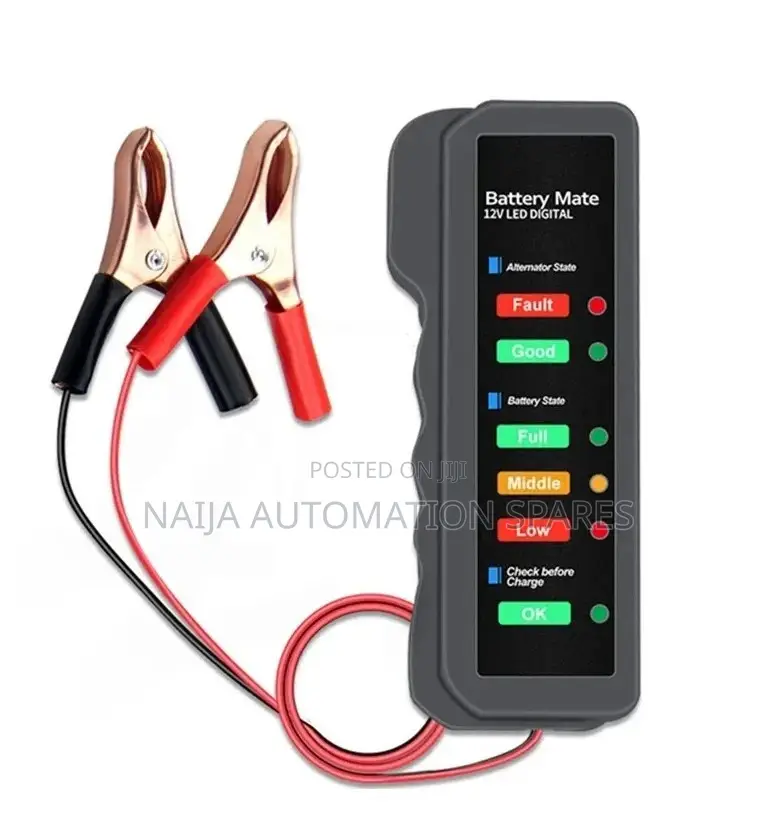 Mini 12V Design Car Battery and Alternator Tester.