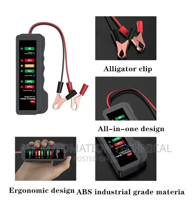 Mini 12V Design Car Battery and Alternator Tester.