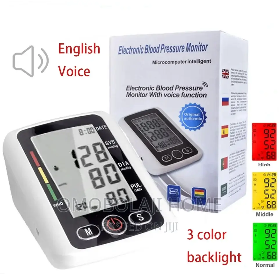 Blood Pressure Monitor With Voice Function