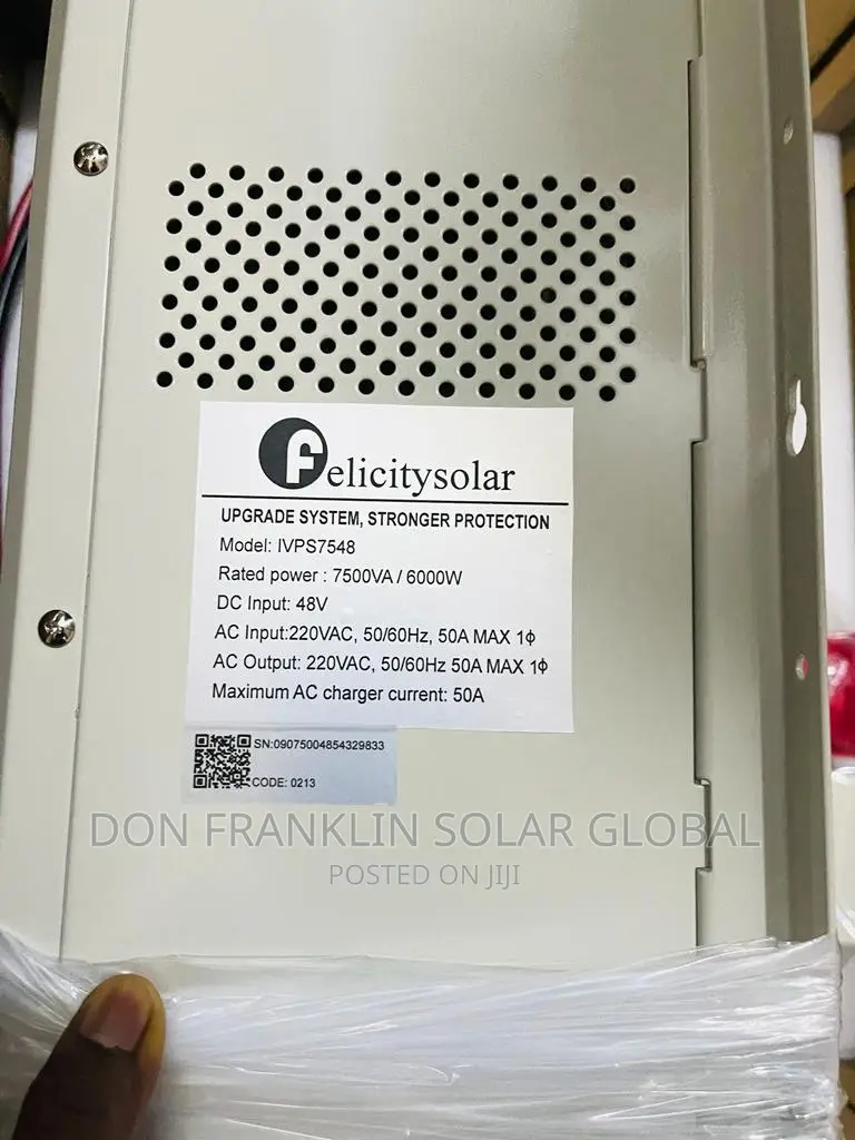 7.5kva/48v Felicity None Hybrid Solar Pure Sine Wave Inverte