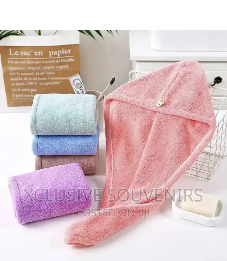 Towel Bath Hats for Women Dry Hair Cap Quick Drying Soft