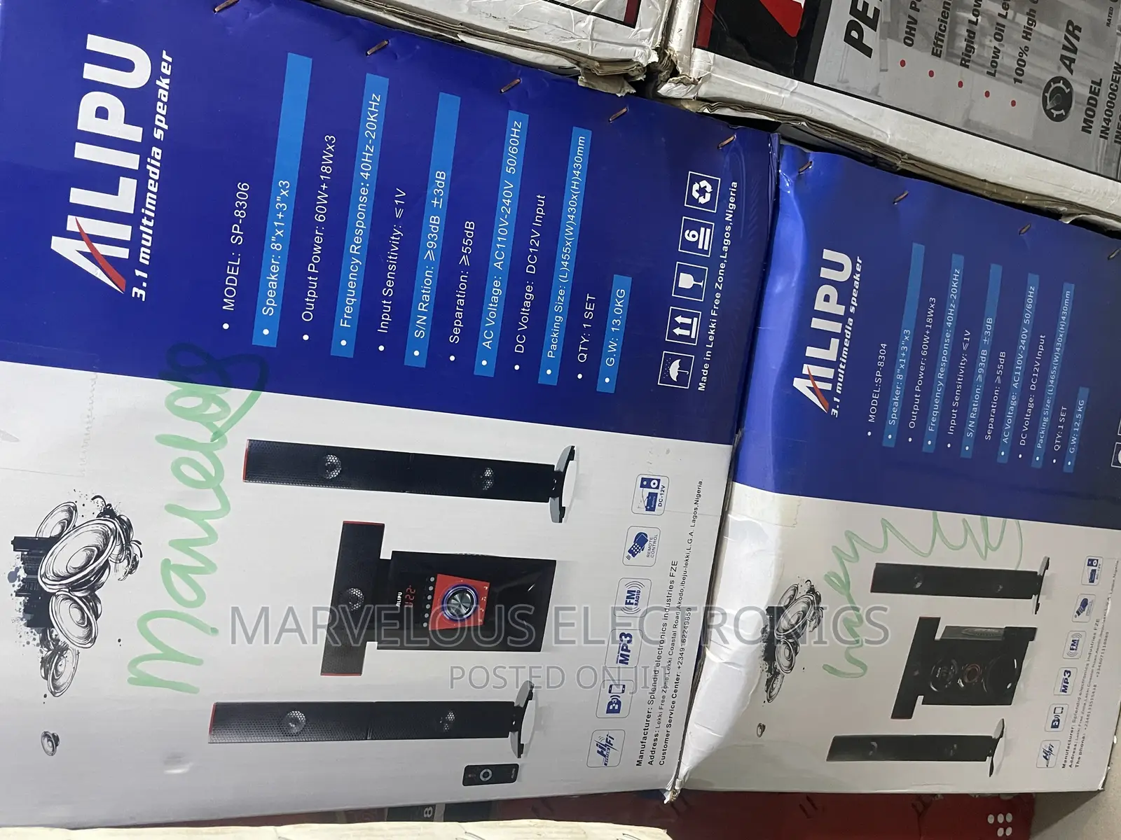 Brand New Bluetooth Alup Sound System Big Woofer