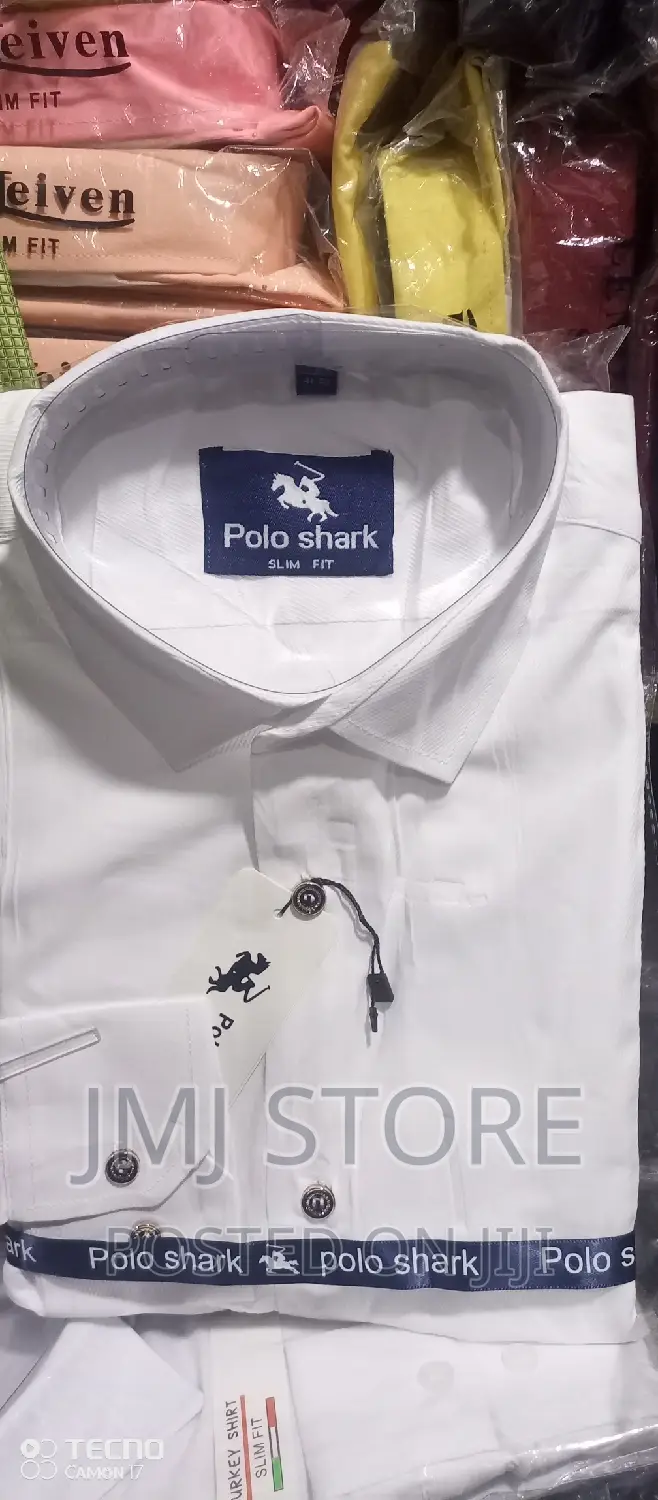 Regular Cotton Long Sleeve Shirt - White