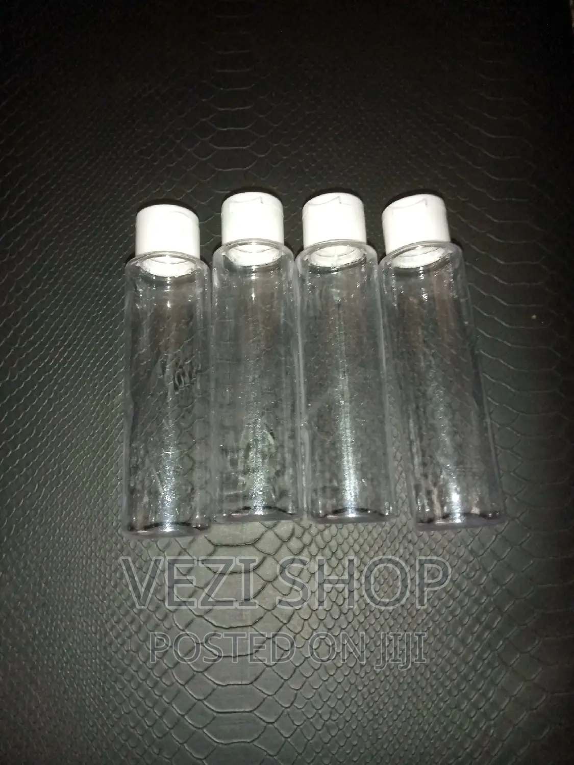 100ML Transparent Flip Cap Plastic Bottles