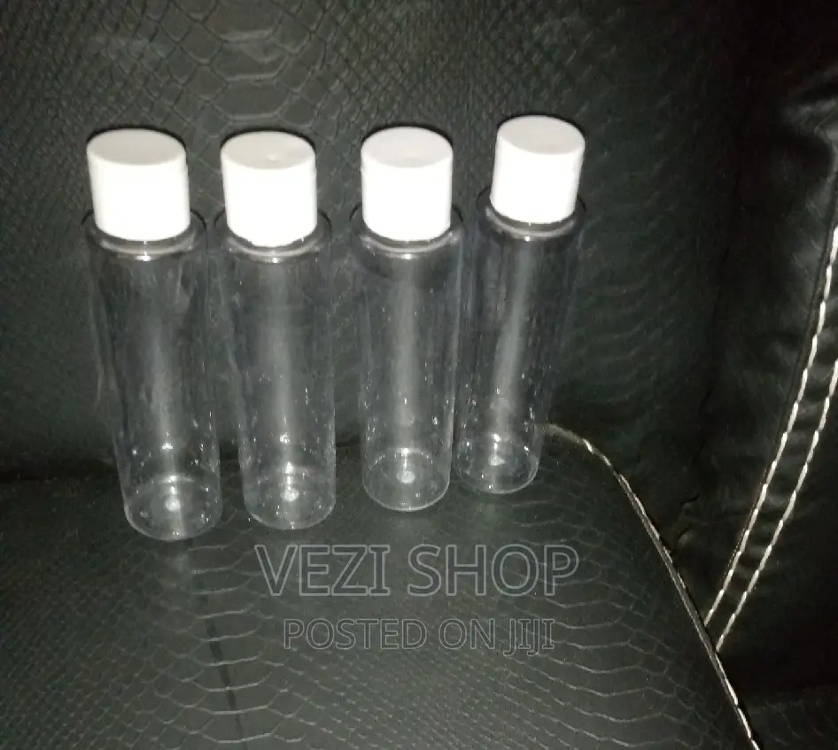 100ML Transparent Flip Cap Plastic Bottles