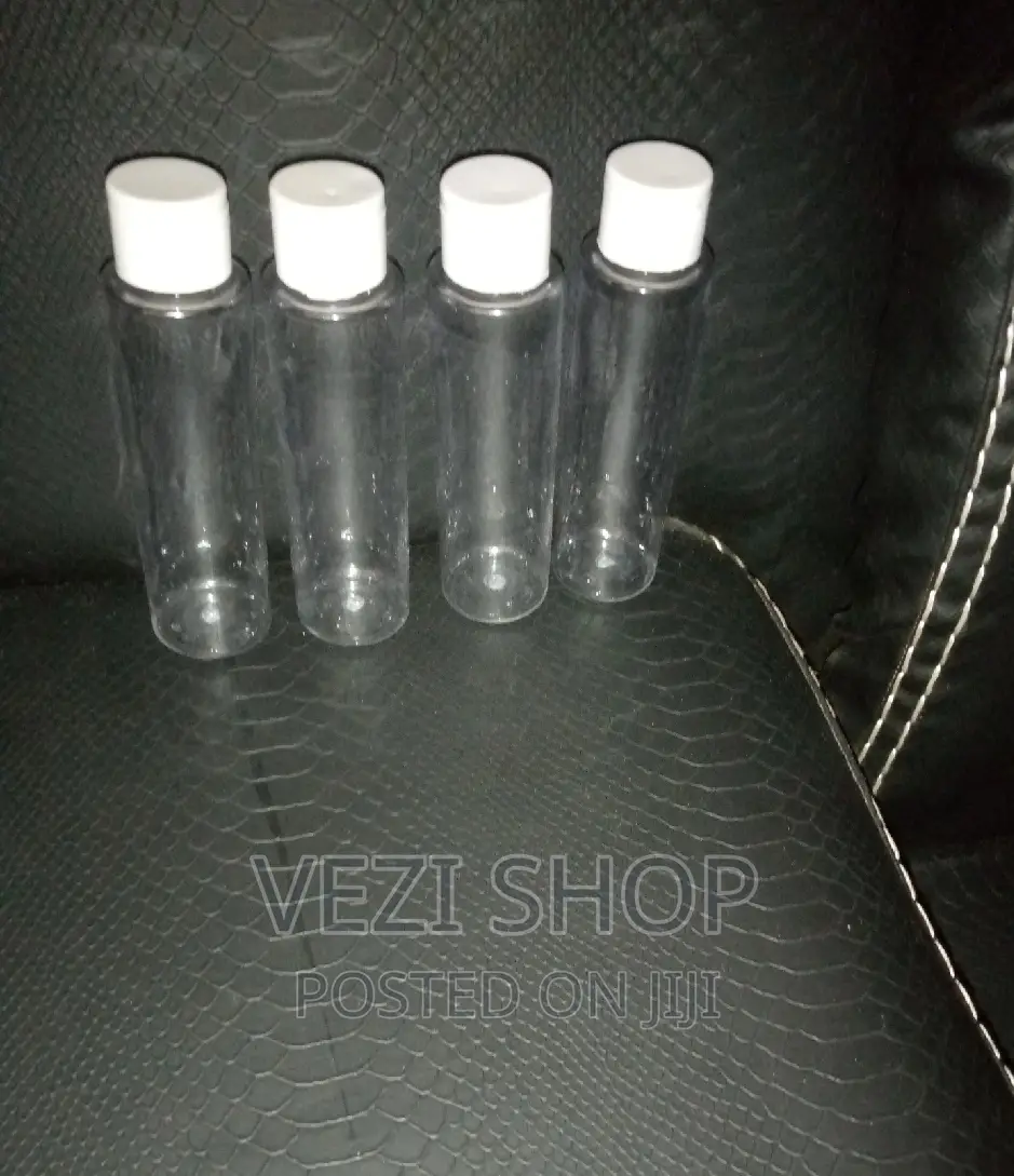 100ML Transparent Flip Cap Plastic Bottles