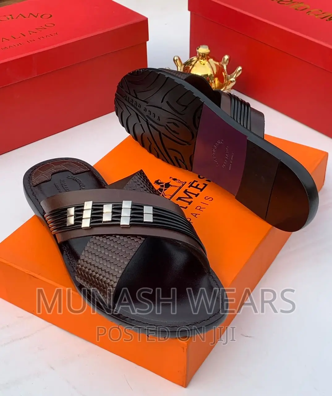Italian Leather Slipers Collection
