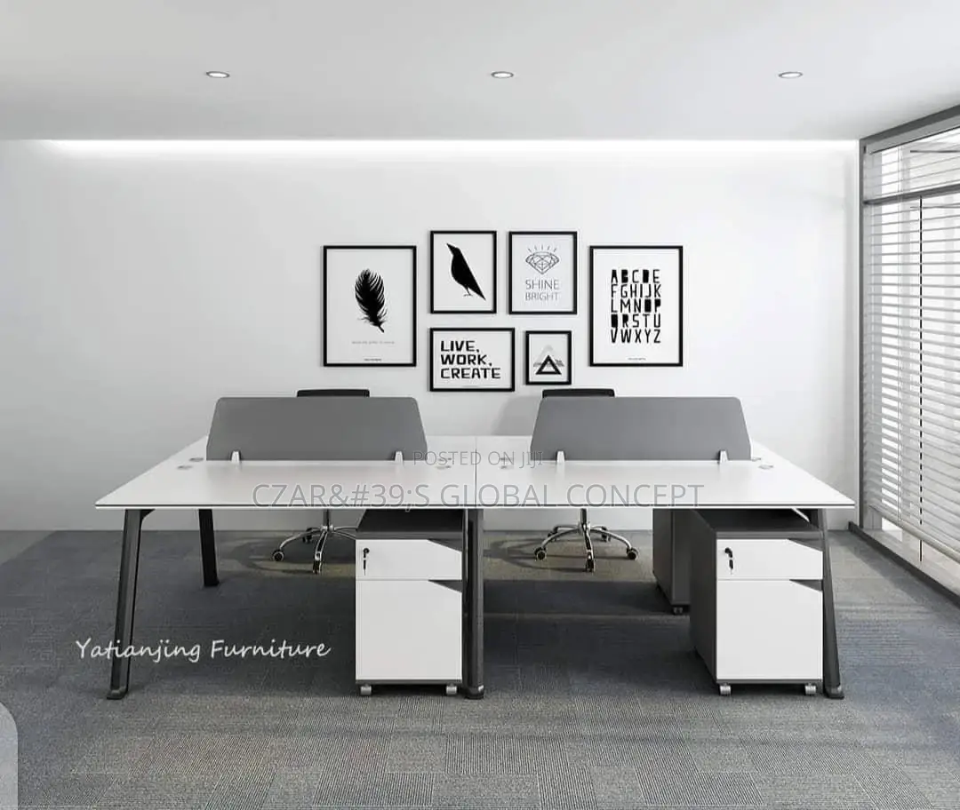 Four Seater Workstation Set