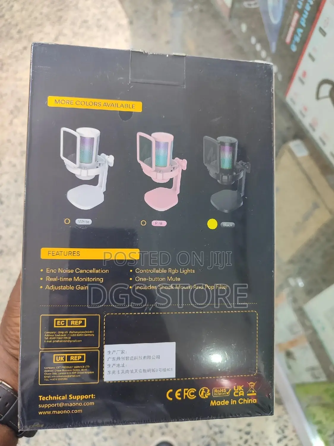 Maono DGM20 Gaming RGB USB Microphone