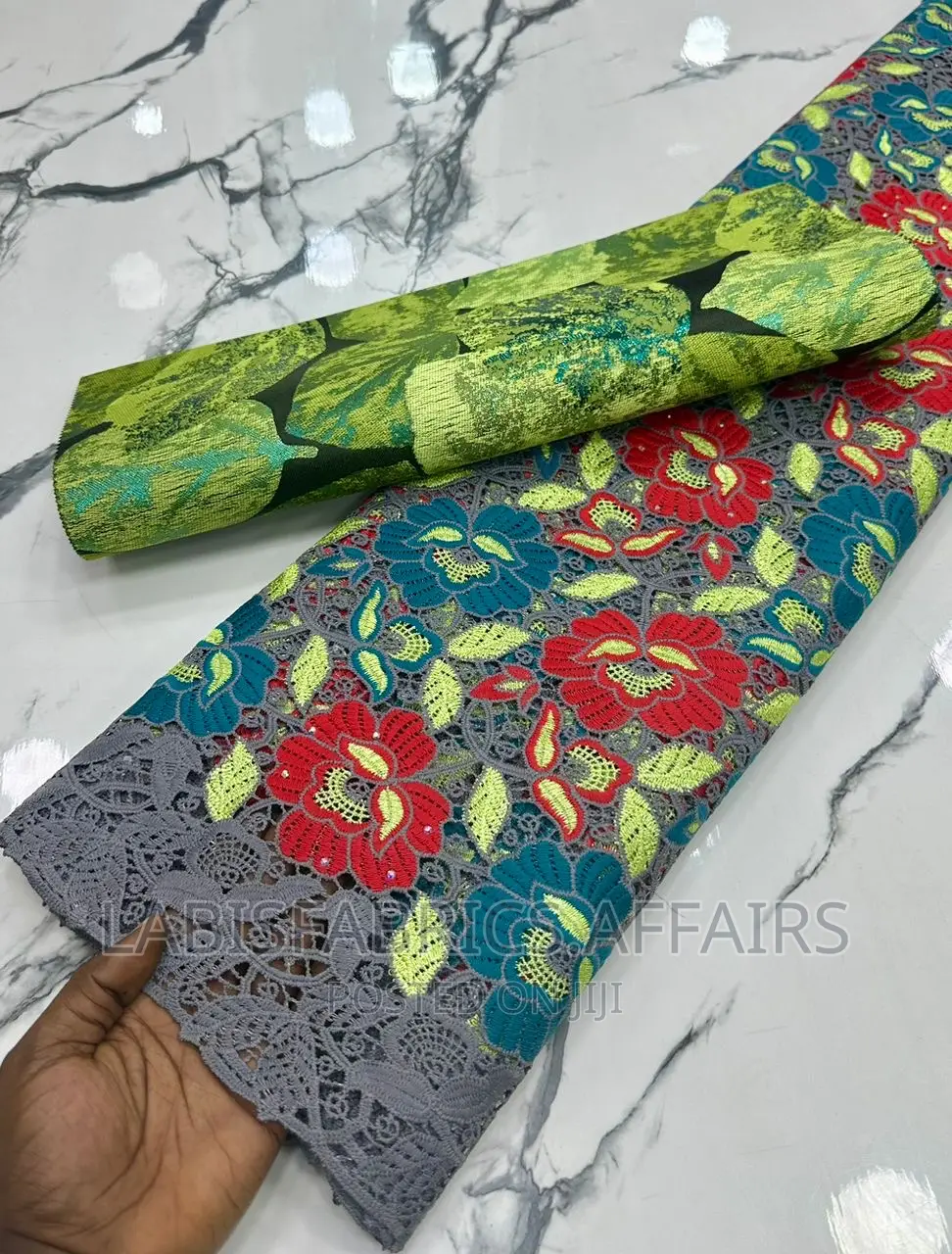 Exquisite Swiss Quality Guipure Fabric.