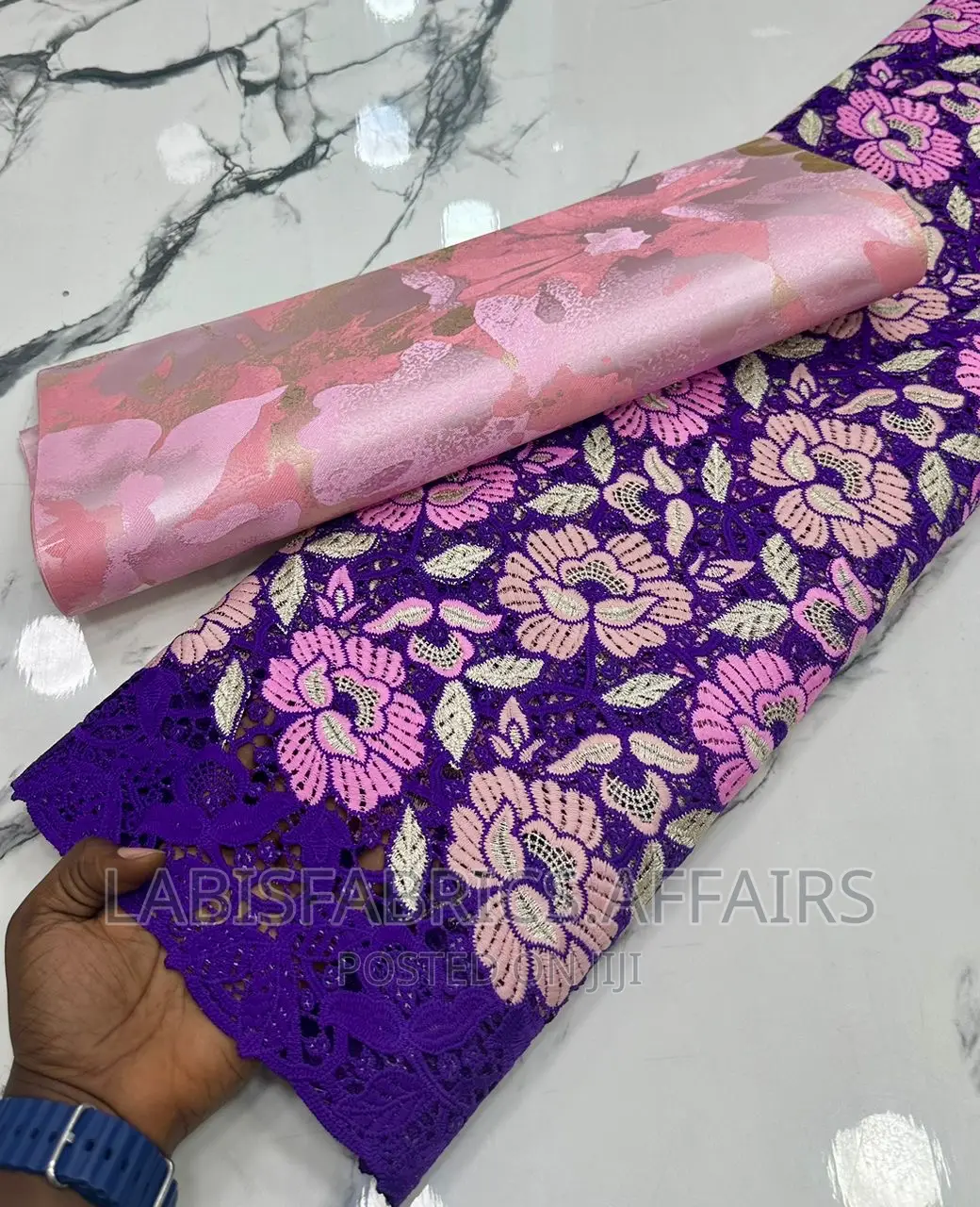 Exquisite Swiss Quality Guipure Fabric.