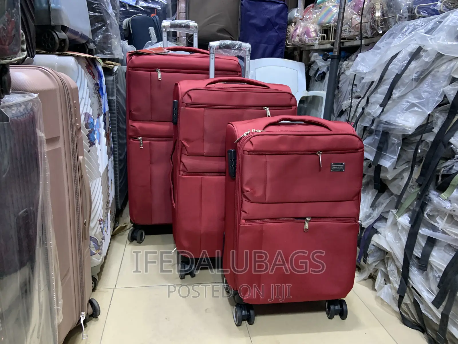 Set of Quality Seven Space Travel Luggage
