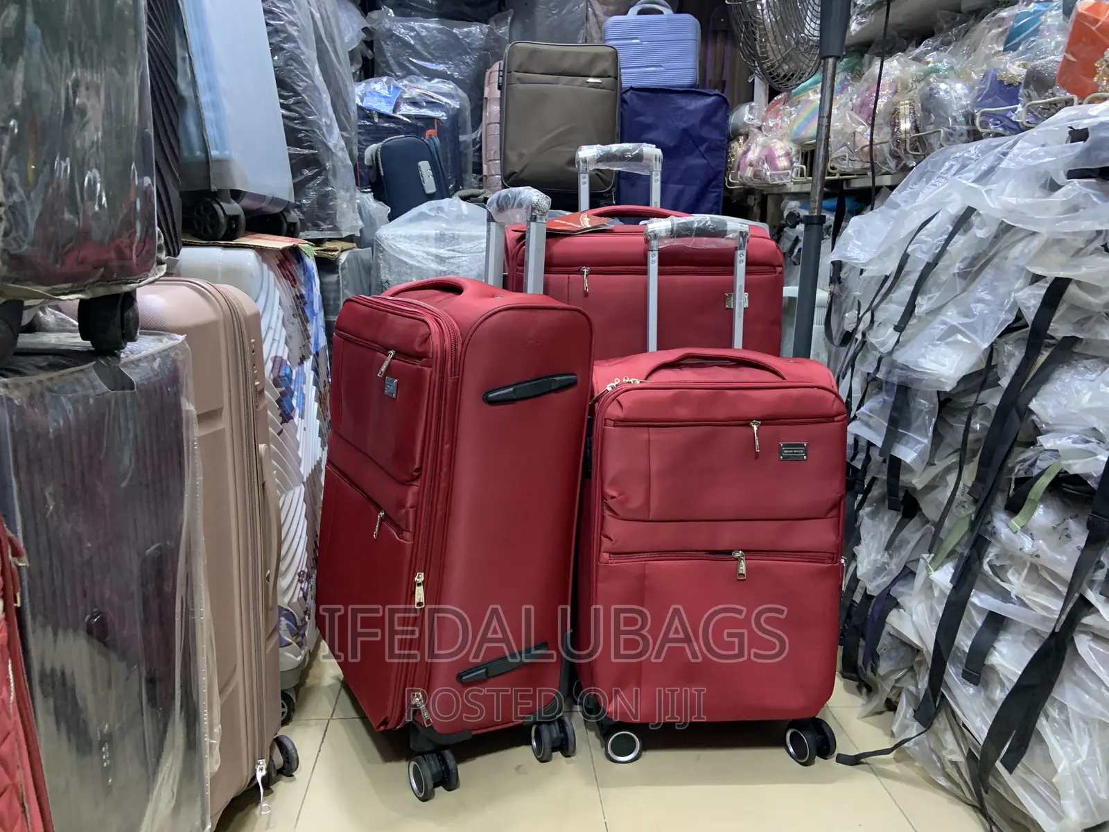 Set of Quality Seven Space Travel Luggage