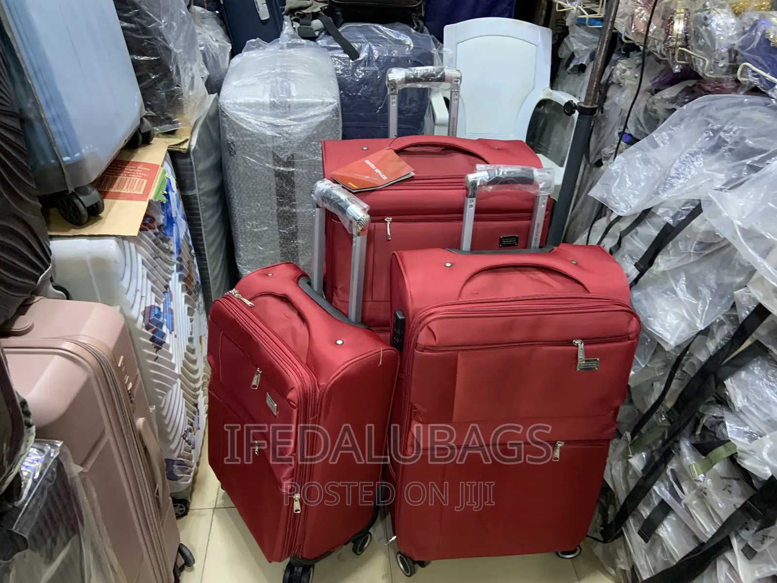 Set of Quality Seven Space Travel Luggage