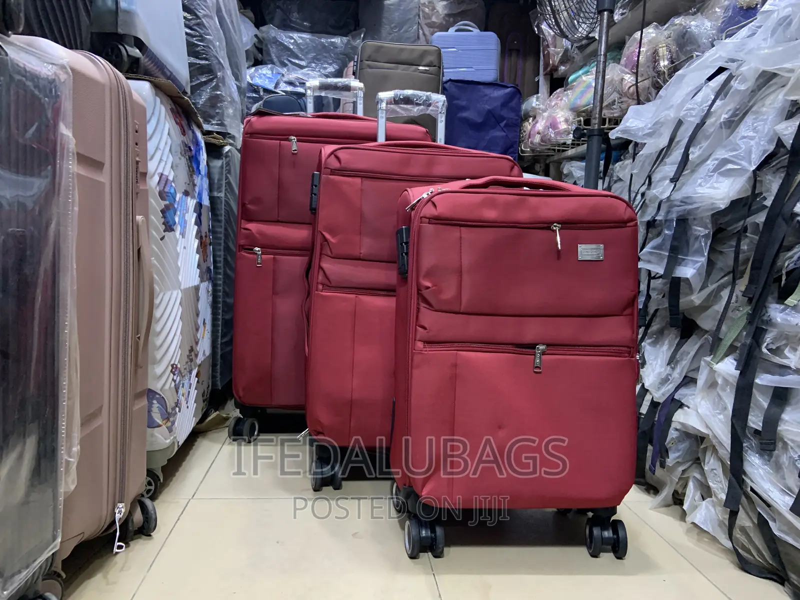 Set of Quality Seven Space Travel Luggage