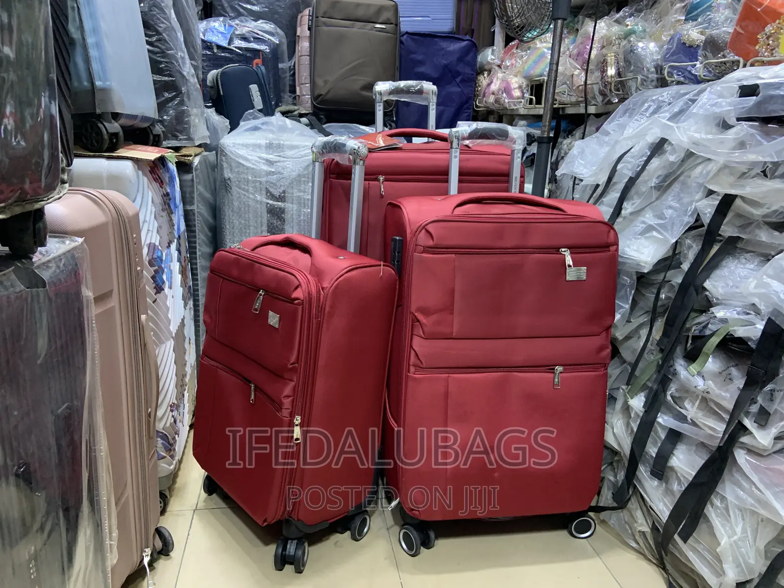 Set of Quality Seven Space Travel Luggage