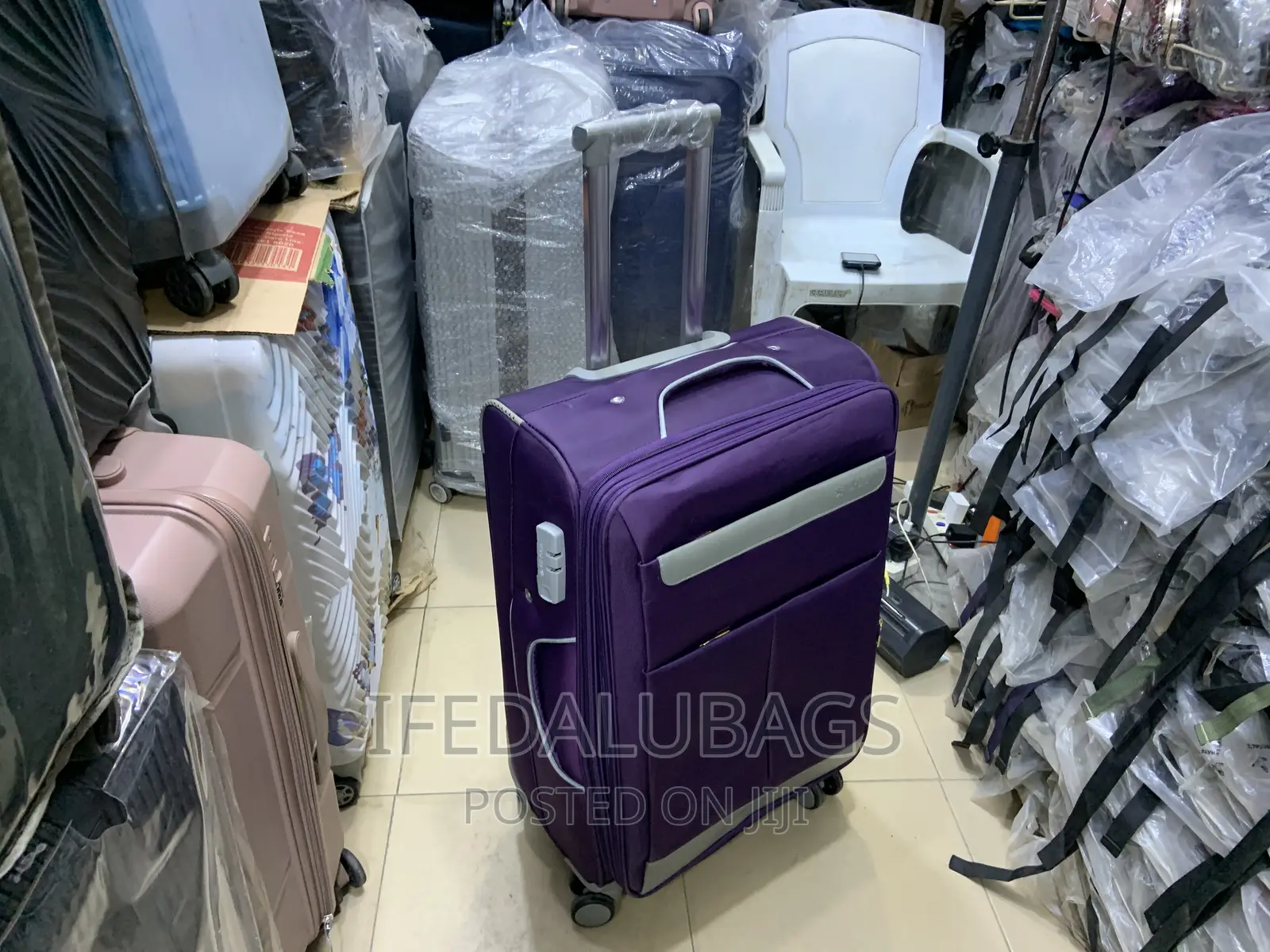 Medium Size Quality Purple Wanda Polo Travel Luggage