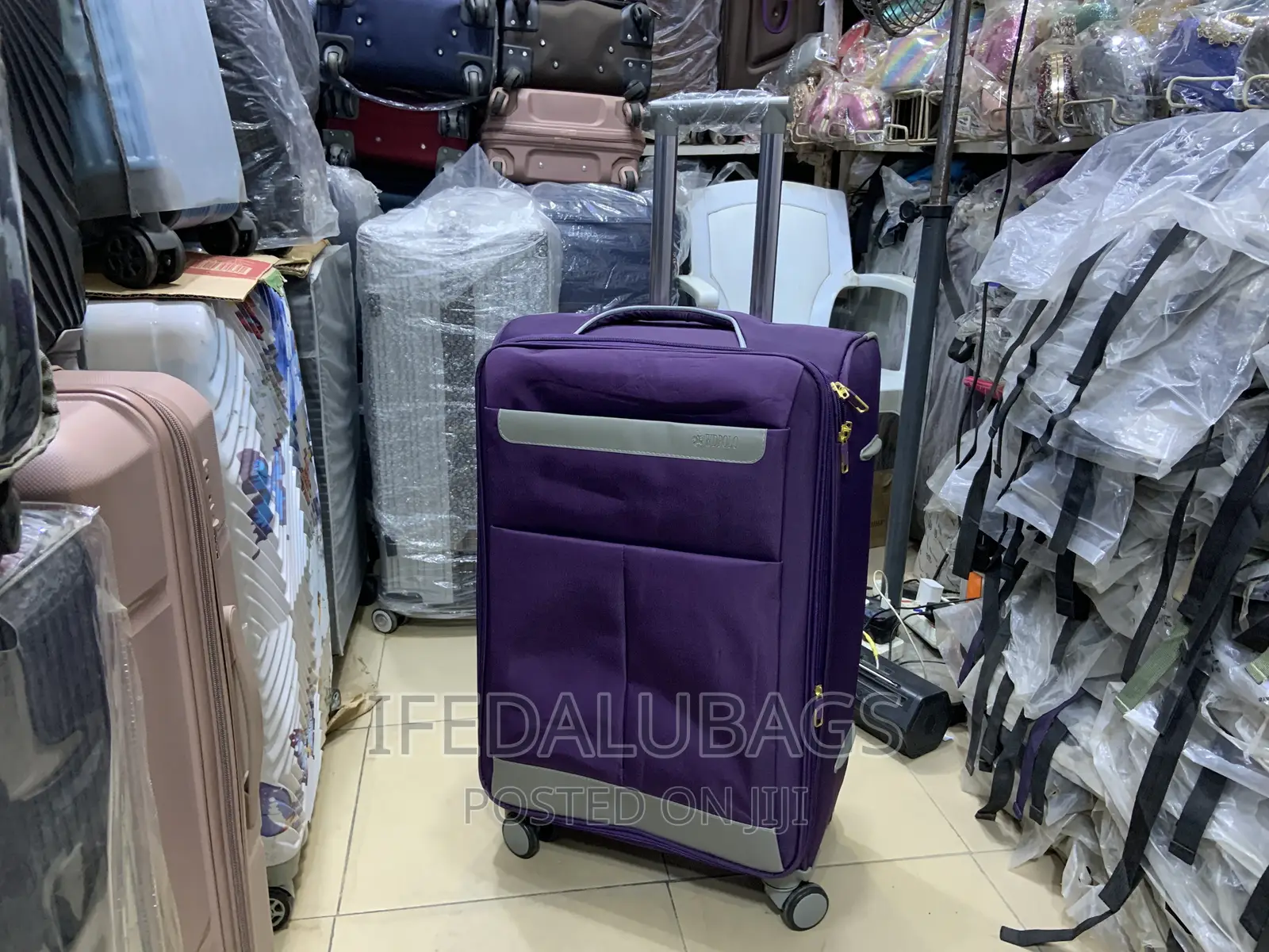 Medium Size Quality Purple Wanda Polo Travel Luggage