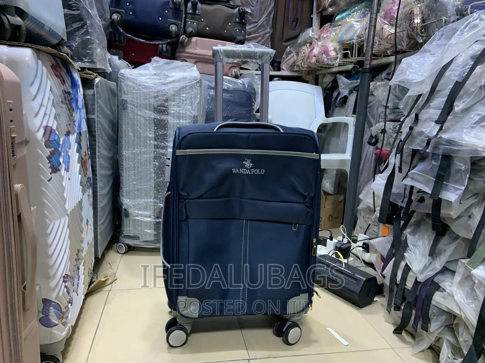 Small Size Quality Navy Blue Wanda Polo Travel Luggage