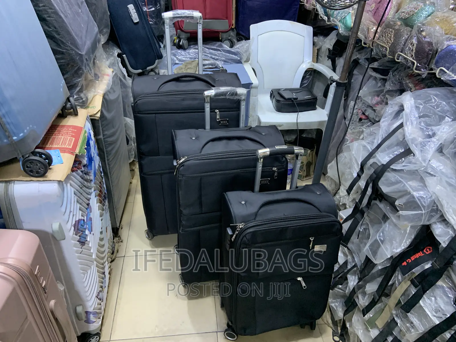 Set of Quality Seven Space Travel Luggage