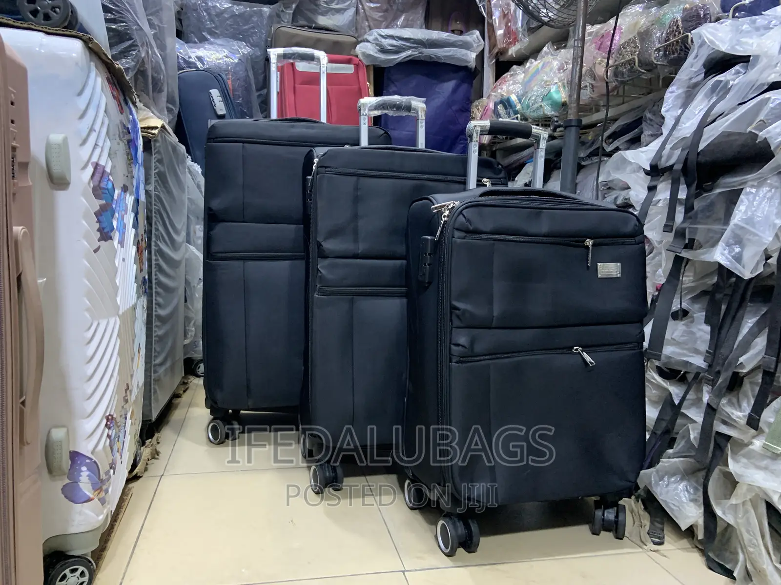 Set of Quality Seven Space Travel Luggage