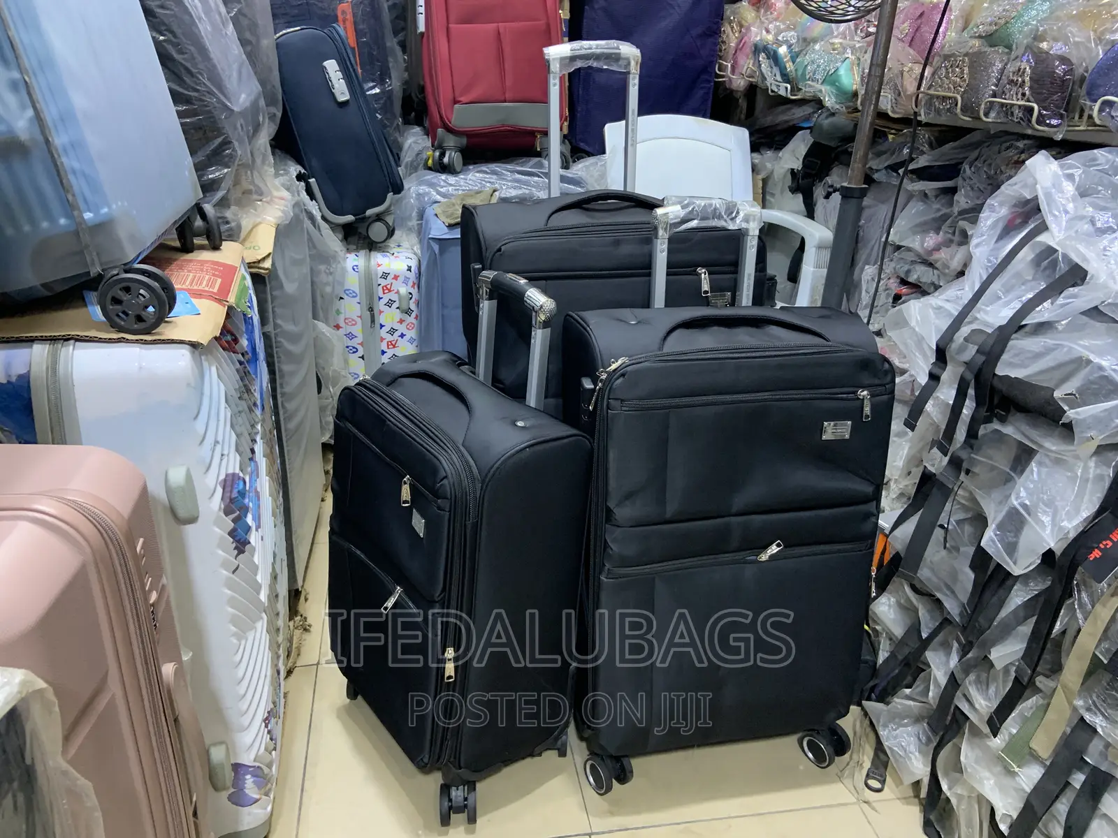Set of Quality Seven Space Travel Luggage