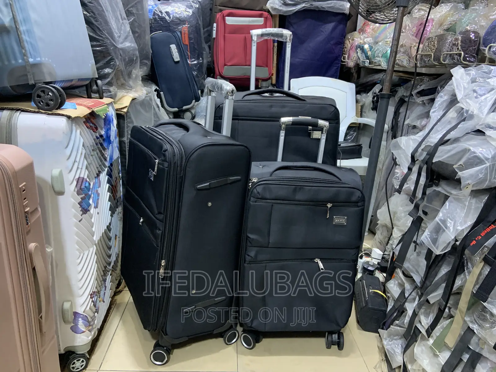 Set of Quality Seven Space Travel Luggage