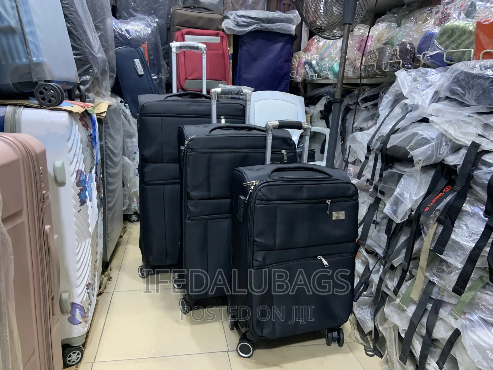 Set of Quality Seven Space Travel Luggage