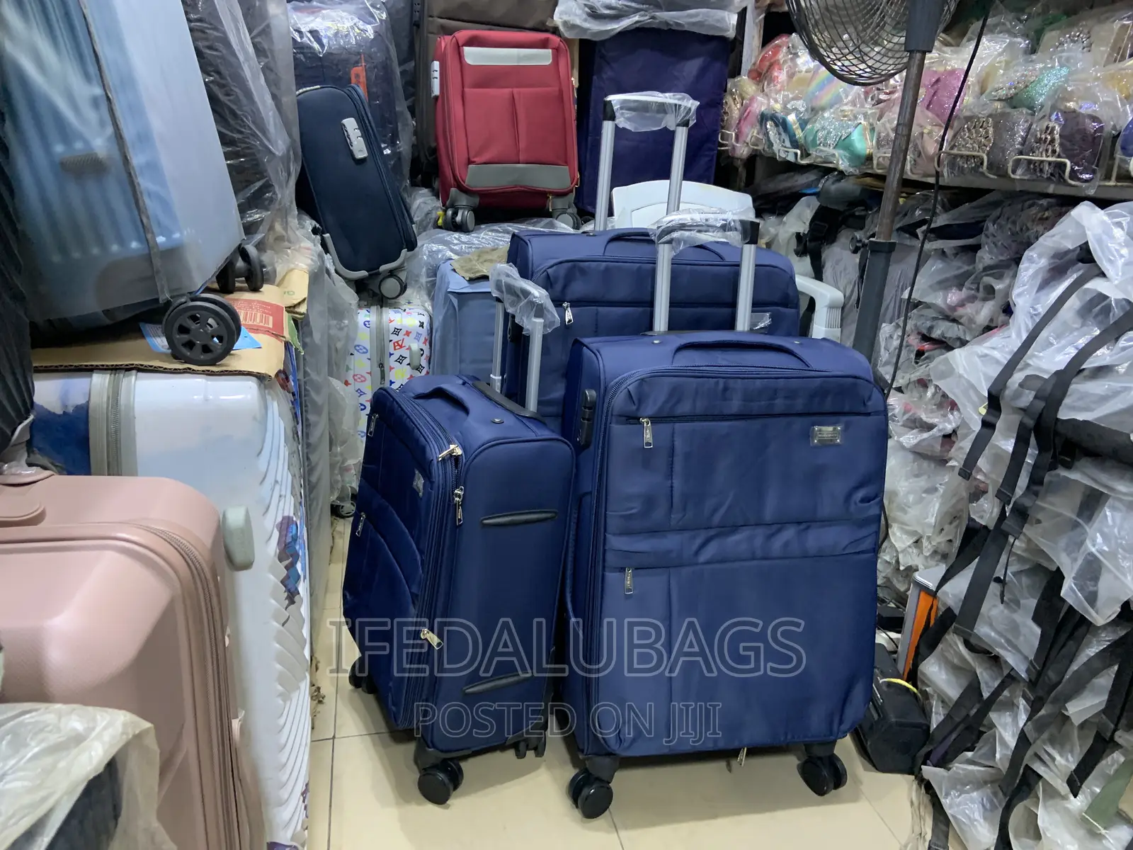 Set of Quality Blue Travel Luggage