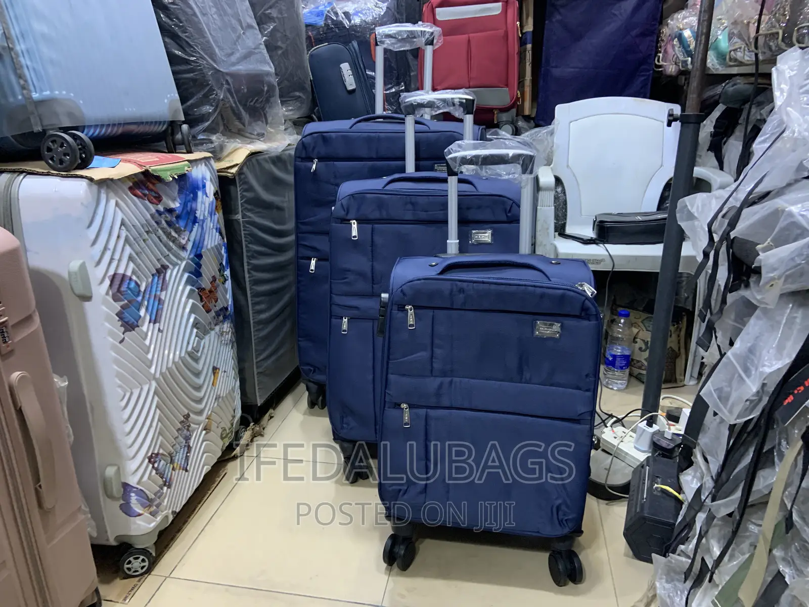Set of Quality Blue Travel Luggage