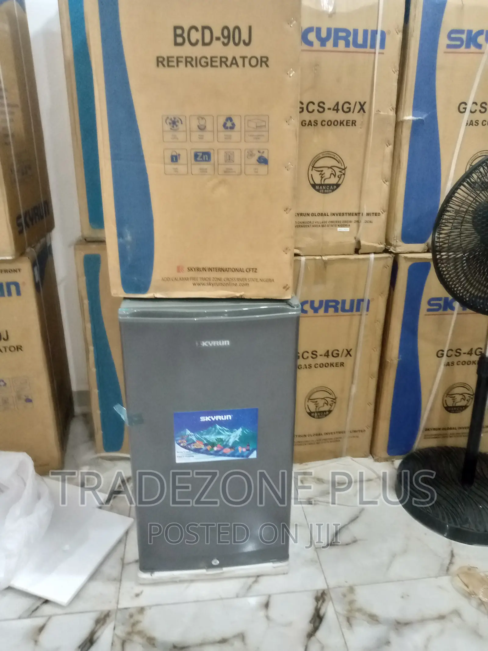 Skyrun Sinrgle Door Anti-Rust Refrigerator 80L BCD-90J