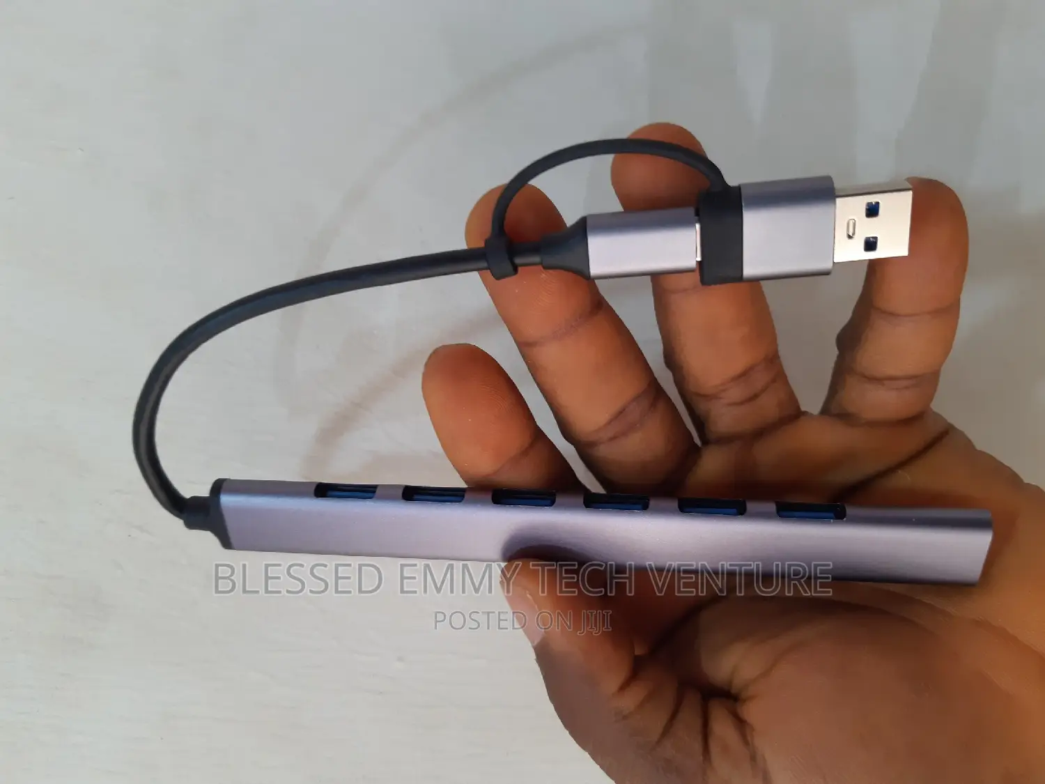 7 Ports 2 in 1 USB 3.0 HUB Type-C Adapter