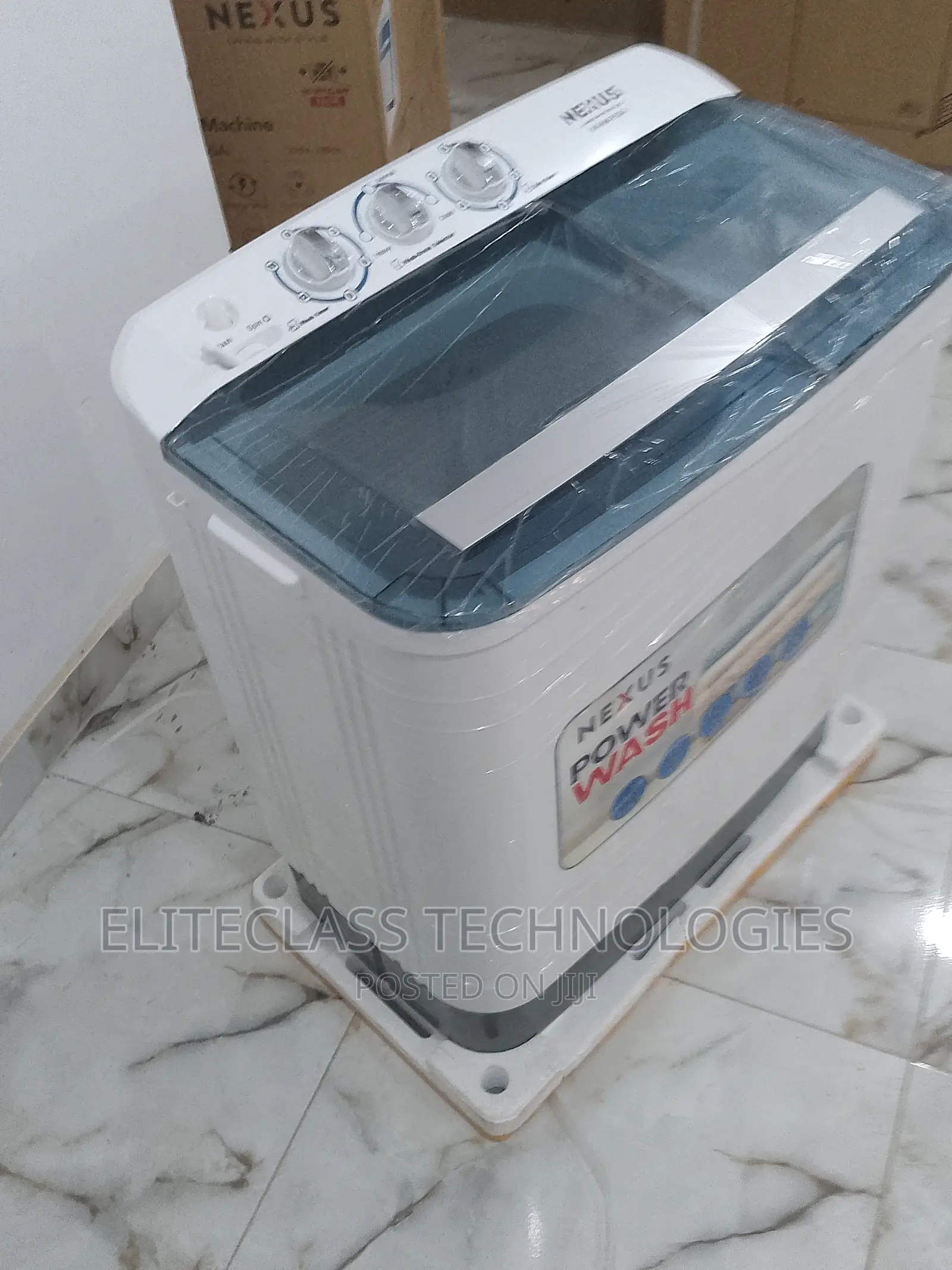 Spacious Nexus NM-WM-75SA 7.5kg Twin Tub Washing Machine.