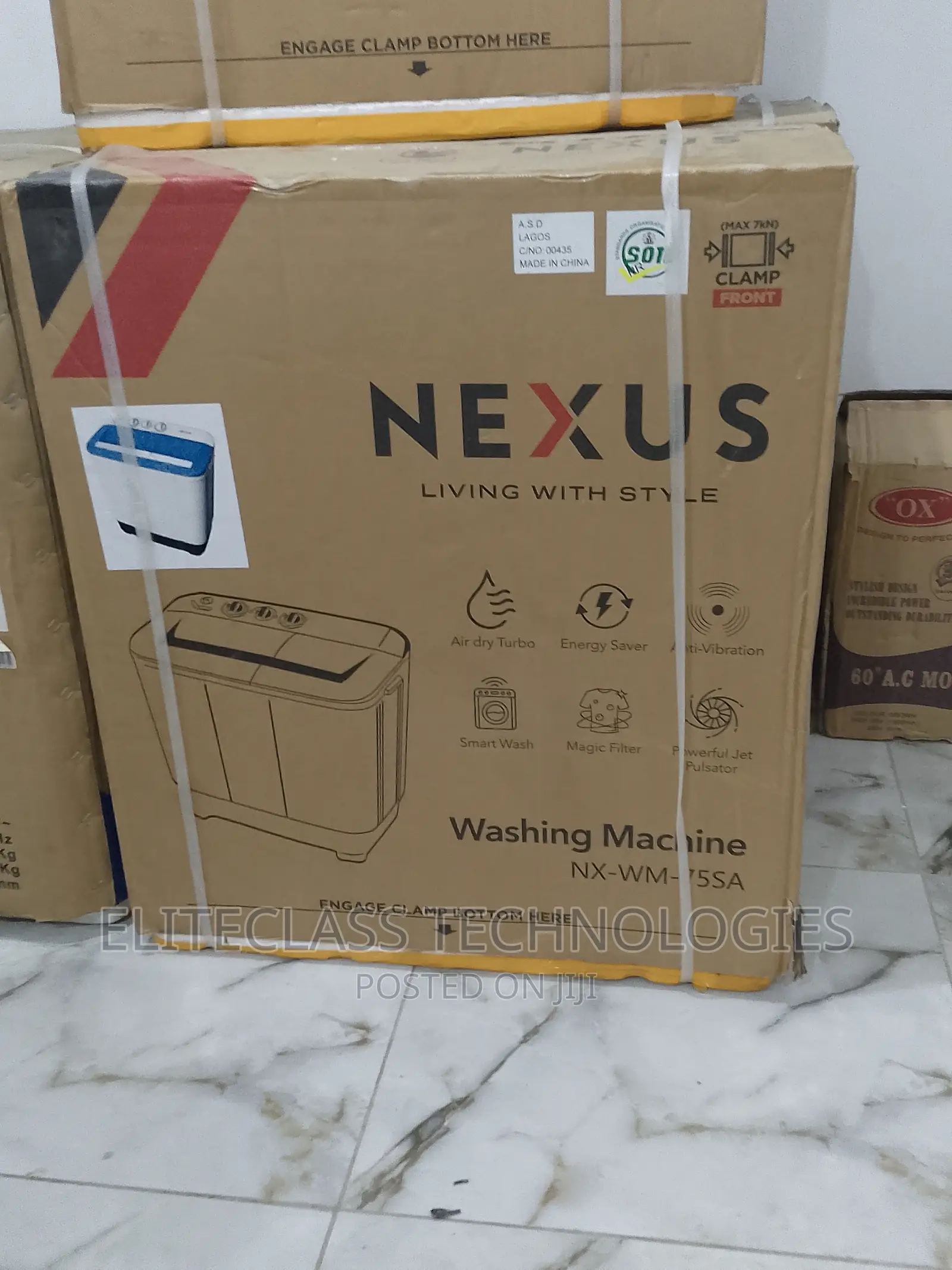 Nexus Spacious NM-WM-75SA 7.5kg Twin Tub Washing Machine.