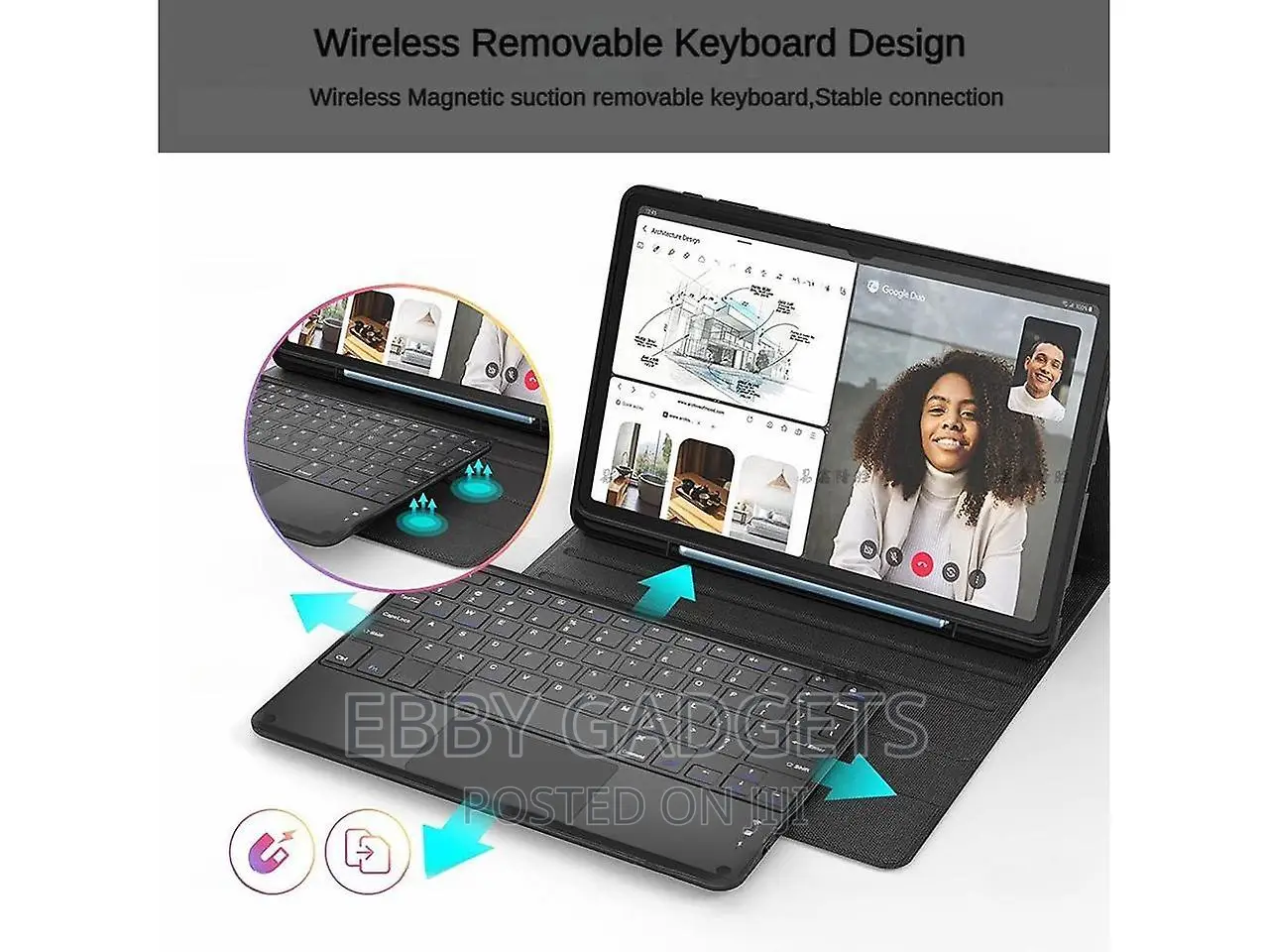 Samsung Galaxy Tab S9 Ultra Keyboard Case 14.6”, Detachable