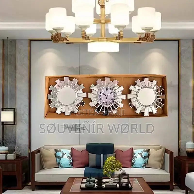 Luxury 3 in 1 Clock With Mirror