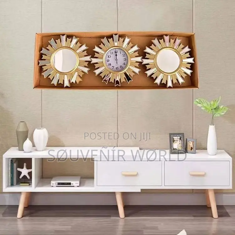 Luxury 3 in 1 Clock With Mirror