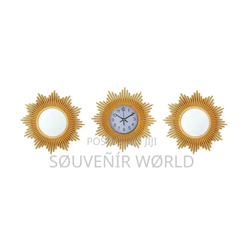 Luxury 3 in 1 Clock With Mirror