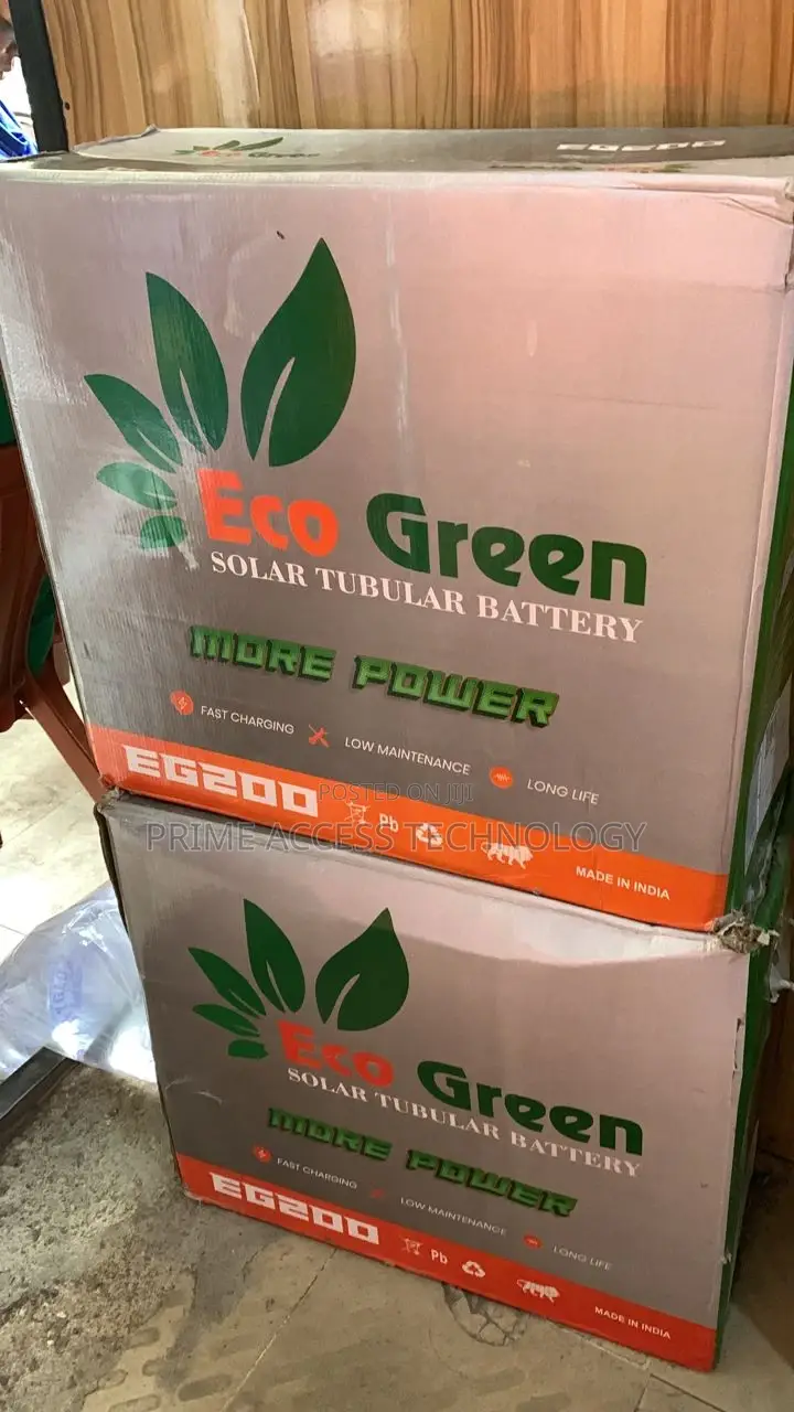 220ah 12,V Eco Green Tall Tubular Battery