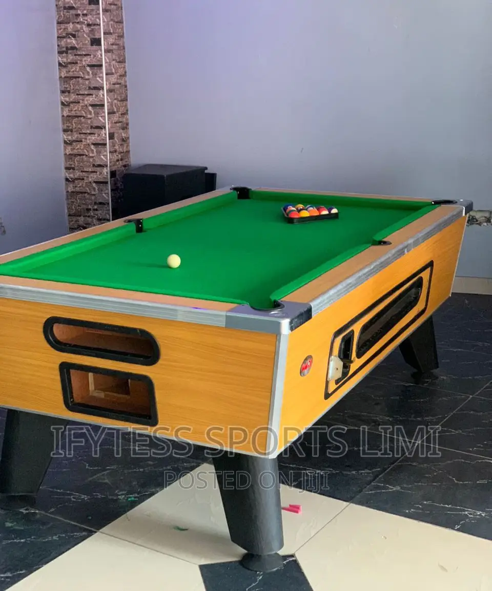British Coins and Marble Snooker Table