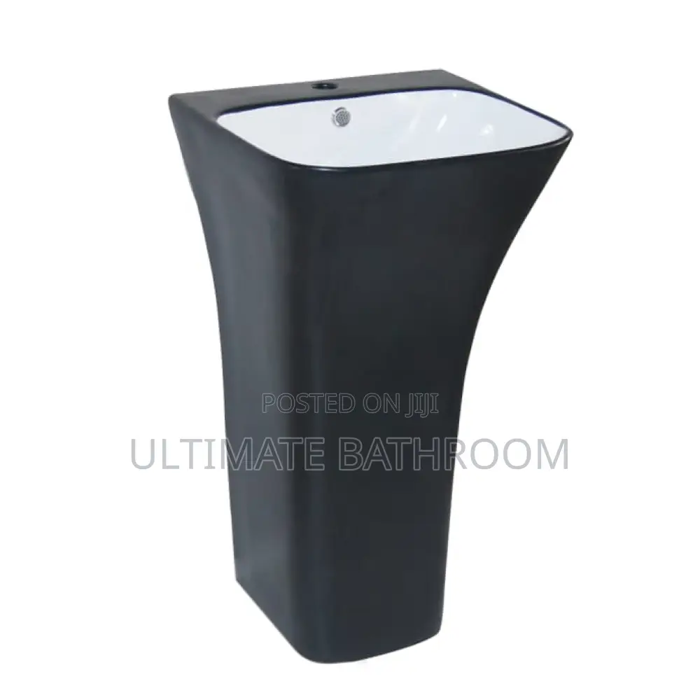 Ideal Black and White Standing Basin