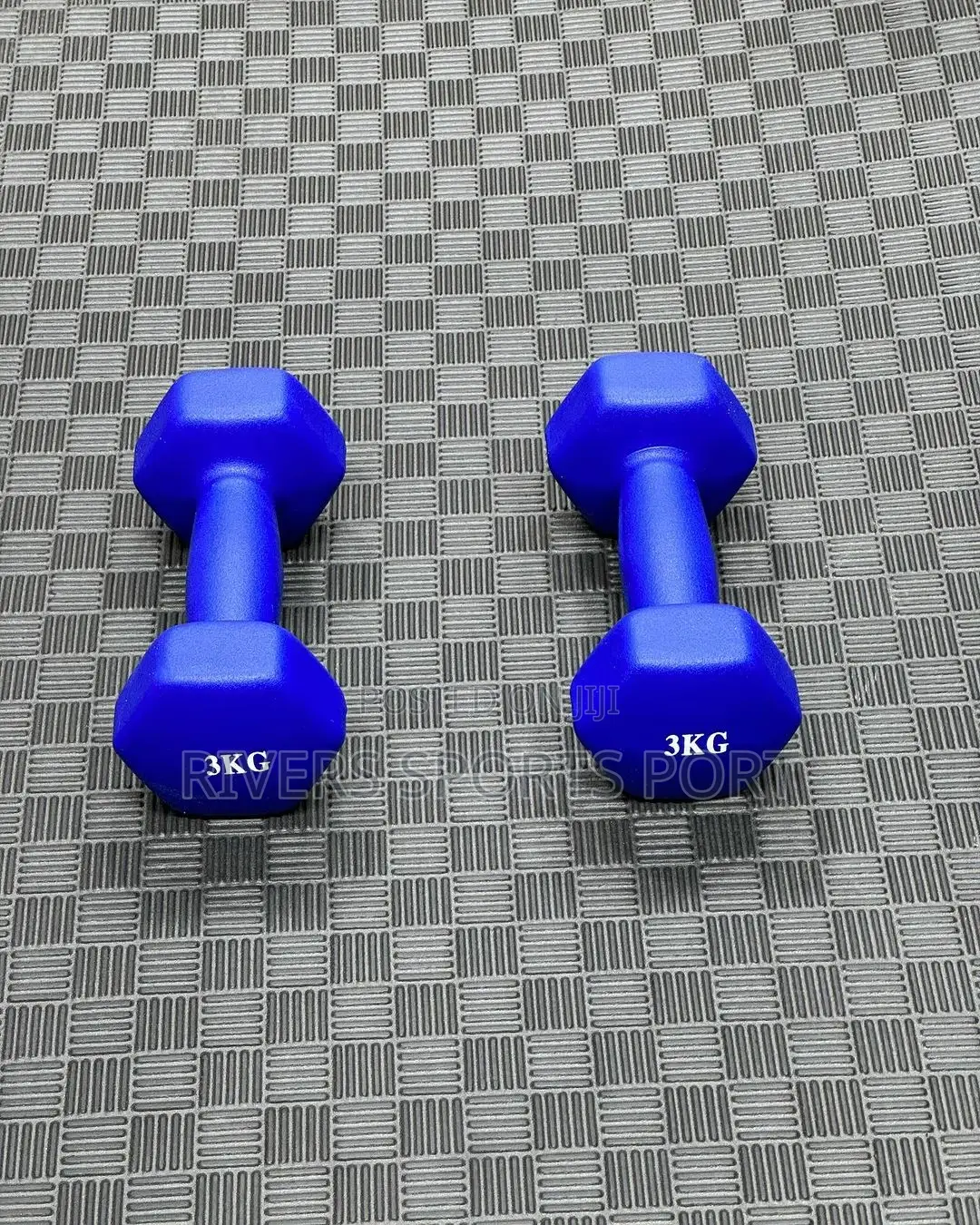 Pair of 3kg Vinyl Dumbbell
