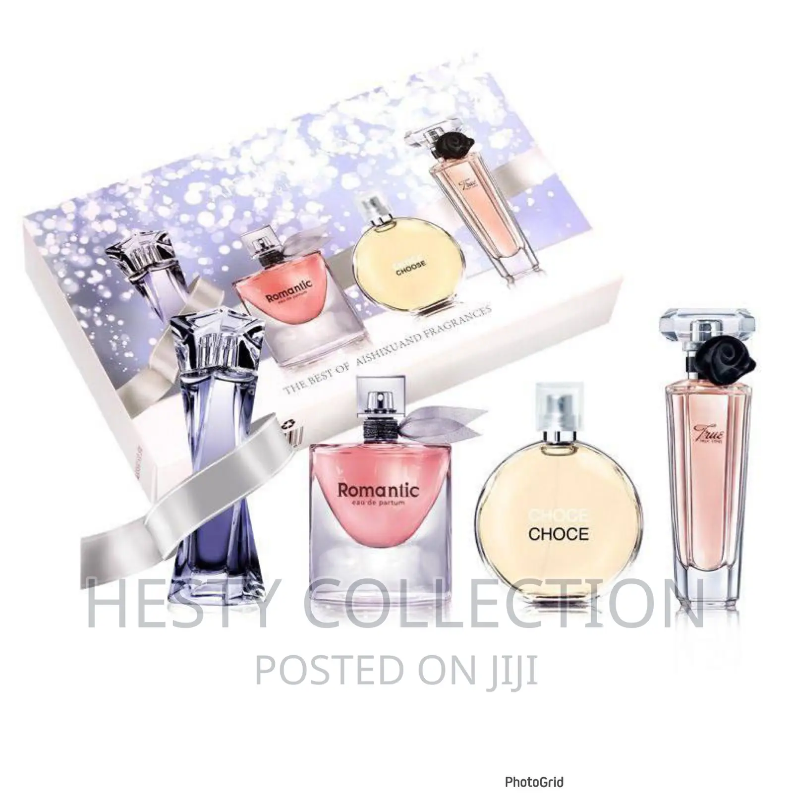 4 in 1 Perfume Valentine Birthday Gift Set for Him or Her