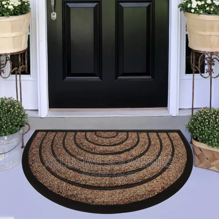 50-80cm Oval Shape Durable Non-Slip Dirt Trapping Doormats