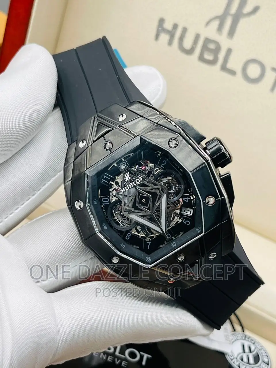 Hublot Titanium Rubber Strap Wristwatch