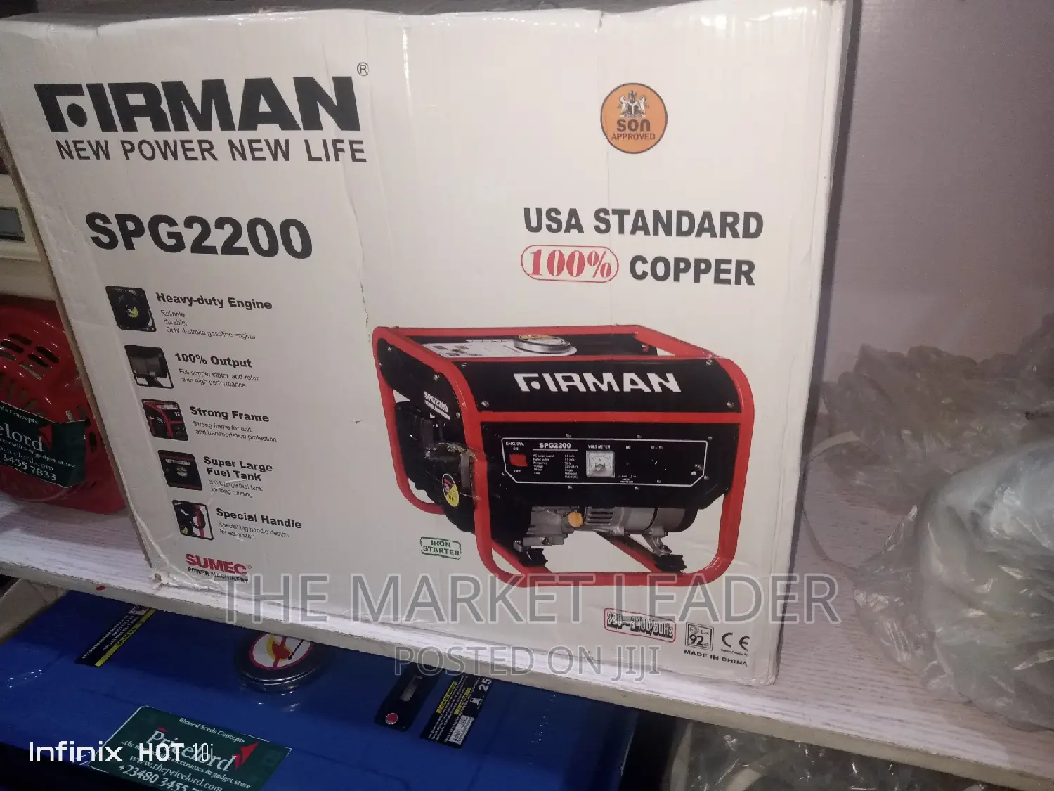 Firman 1.8kva Generator Spg2200