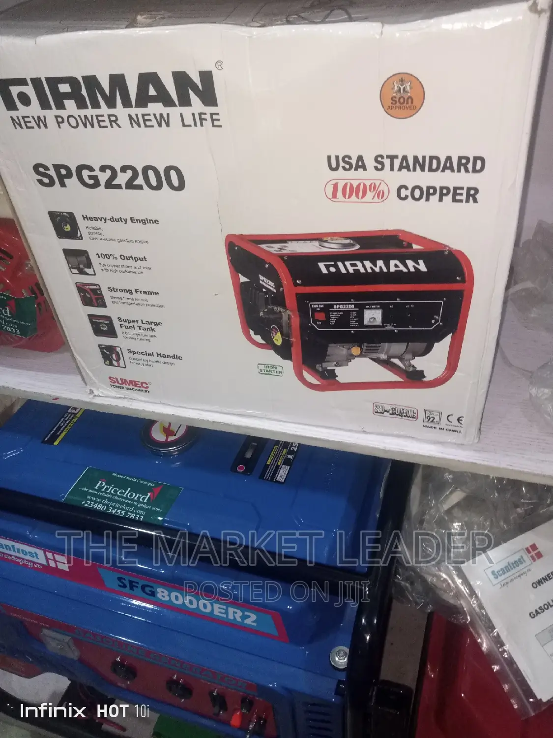 Firman 1.8kva Generator Spg2200