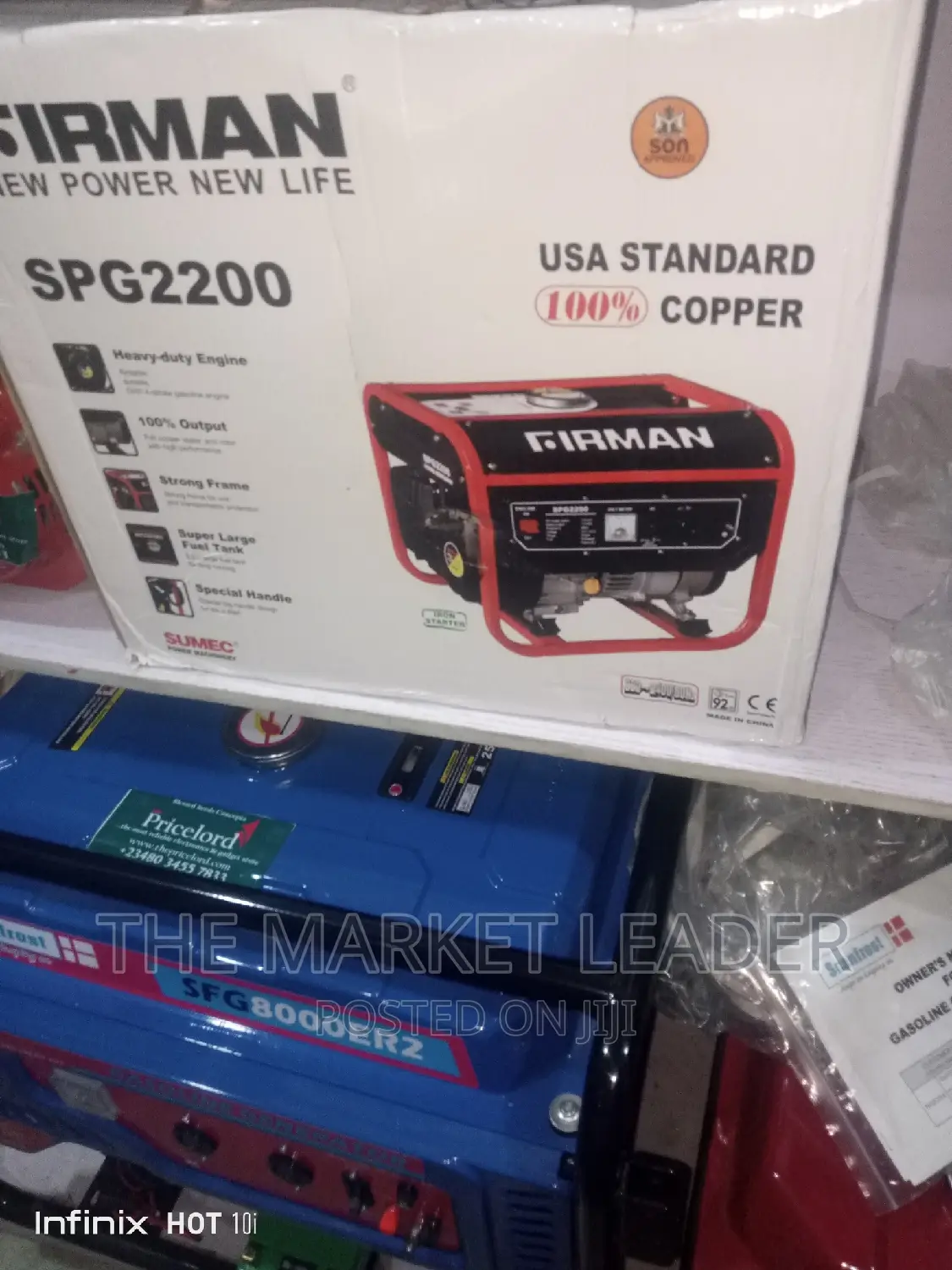 Firman 1.8kva Generator Spg2200