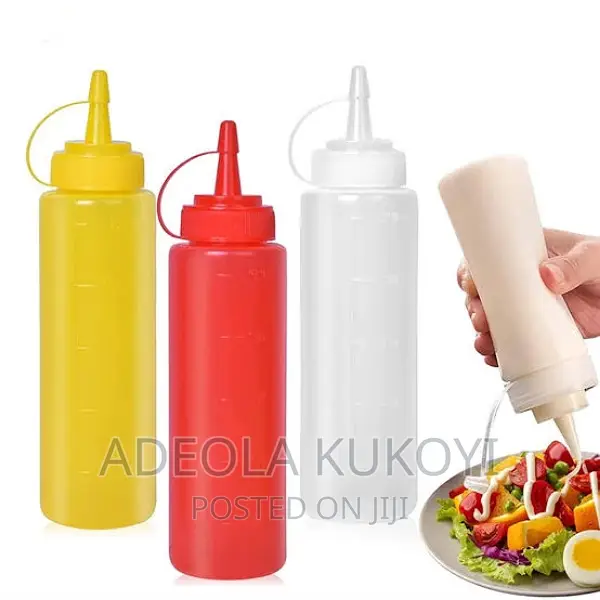 12pcs of 600ml Plastic Squeeze Bottle